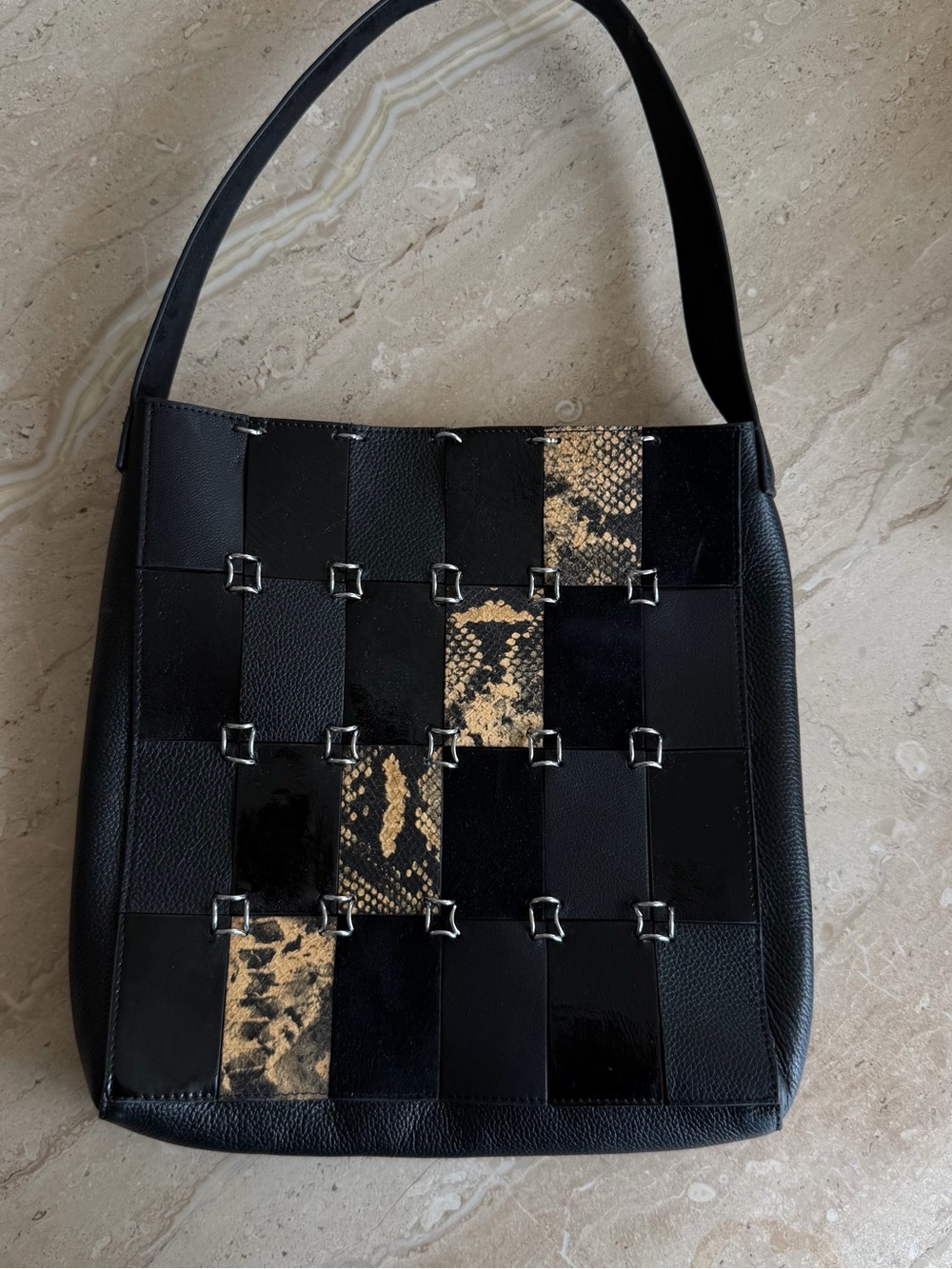 Mango Animal Print Bag